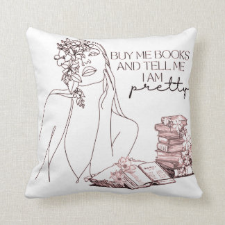 Coussin Achète-moi des livres
