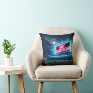Coussin Acheter American Neon Billboard Avec Lune