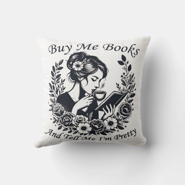 Coussin Achetez-Moi Des Livres Et Dites-Moi Que Je Suis Pl (Verso)