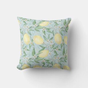 Coussin Acitrons jaunes au citron frais