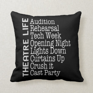 Coussin Actrice comédienne de Broadway