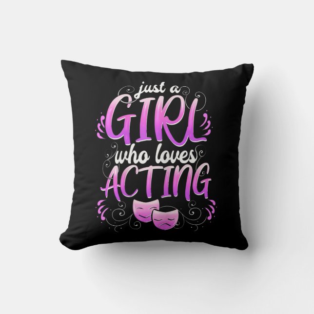 Coussin Actrice féminine comédie musicale de Broadway (Recto)