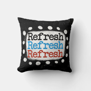 Coussin Actualiser Actualiser Rafraîchir Lancer l'oreiller
