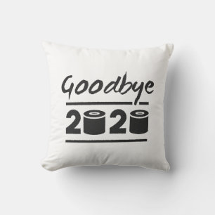 Coussin Adieu papier toilette 2020 - c’est fini
