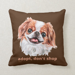 Coussin ADOPT, NE SHOP (japonais chinois espagnol) chien m