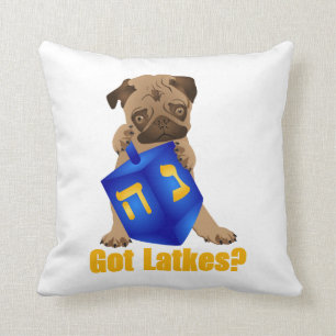 Coussin Adorable Avoir Des Latkes ? Hankukkah Carlin Chiot