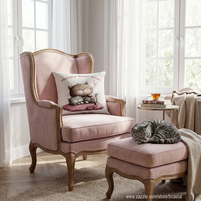 Coussin Adorable Cats Throw Pillow (Créateur téléchargé)