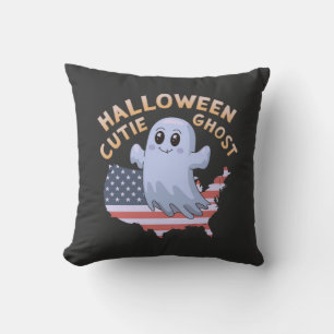 Coussin Adorable Halloween mignon Fantôme Éffrayant, Drôle