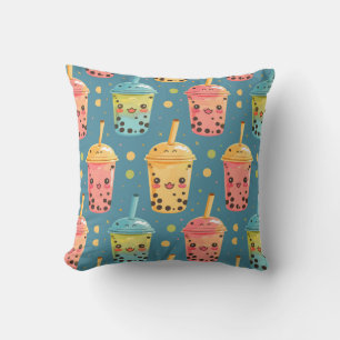 Coussin Adorable Kawaii Boba Conception de boisson
