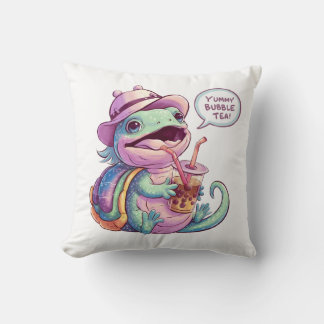 Coussin Adorable Lizard de dessin : Cosy, Kawaii Vibes