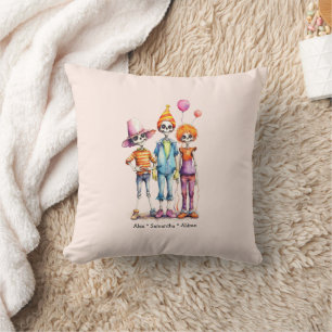 Coussin Adorable Pastel Zombie Trio - Jolie Halloween (3)