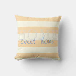 Coussin Adorable rayures modernes, Maison douce maison