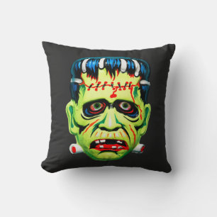 Coussin Adorables Masque Monstre Vert