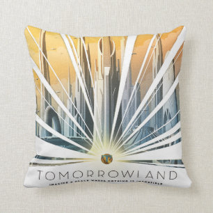 Coussin Affiche de la ville de Tomorrowland
