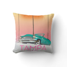 Affiche de voyage de style vintage Tampa Floride