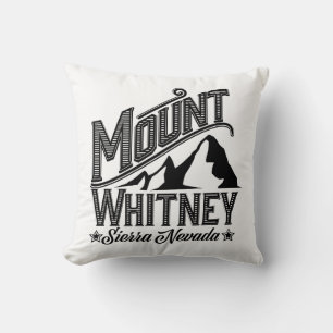 Coussin Affiche de voyage Mont Whitney Sierra Nevada