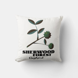 Coussin Affiche de voyage Sherwood Forest Angleterre Class