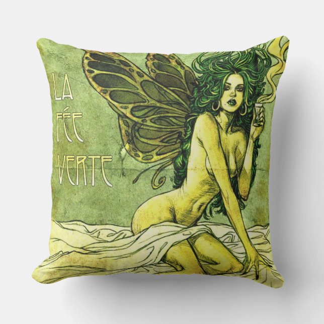 Coussin Affiche française c1885 de café (Recto)