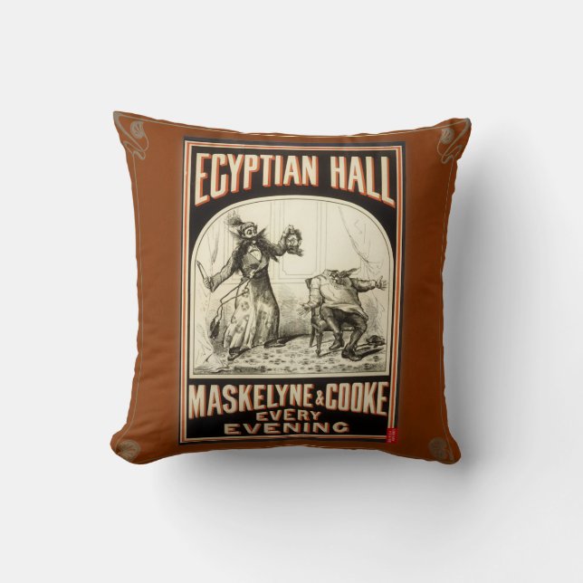 Coussin Affiche gothique vintage (Recto)
