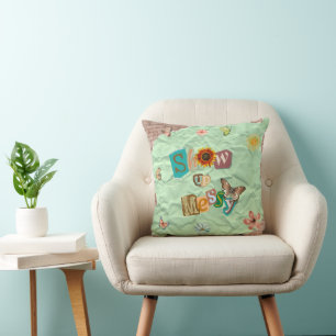 Coussin Afficher l'oreiller à lancer de la menthe de colla