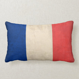 Coussin affligé par drapeau de la France -