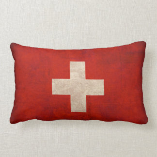 Coussin affligé par drapeau de la Suisse