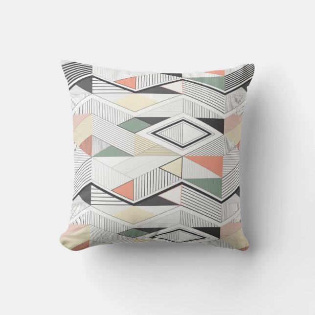 Coussin africain de rayure de vecteur (Recto)