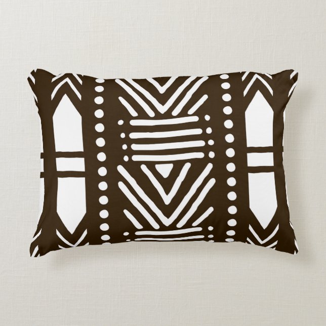 Coussin africain en tissu de boue (Devant)