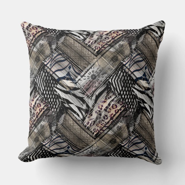 Coussin Africain, ethnique. (Recto)