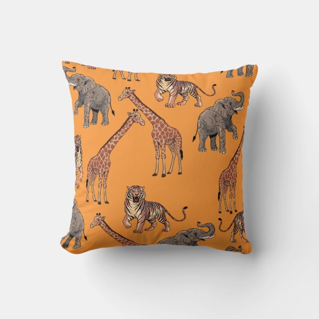Coussin African Animal Pattern (Recto)