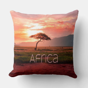 Coussin Afrique Coucher de soleil