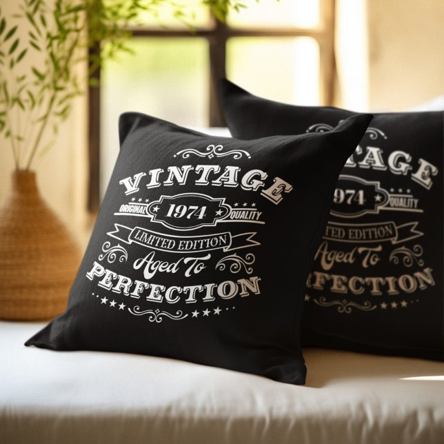 Coussin Âge vintage à la perfection (Créateur téléchargé)