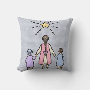 Coussin Ah! Ah! Vous Brillez Petite Étoile Comptine Vintag