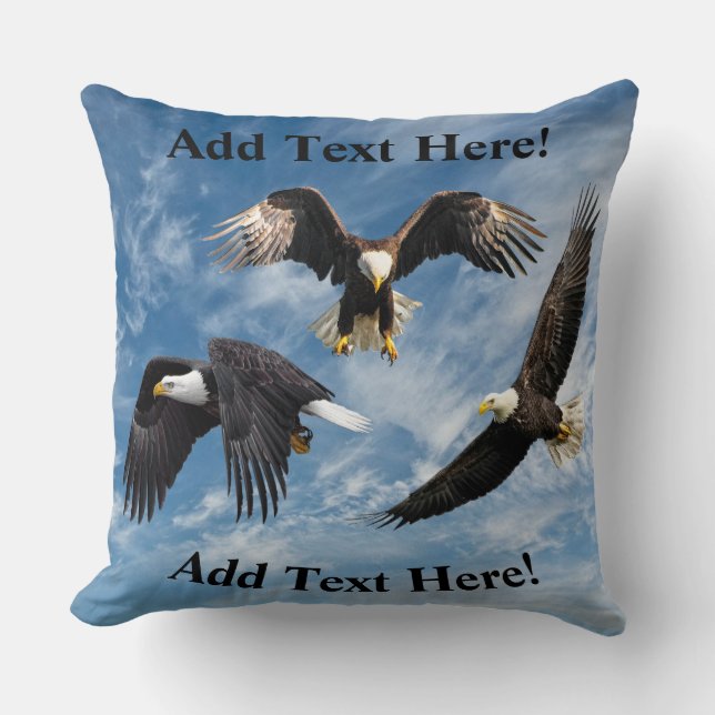 Coussin Aigle à tête blanche (Recto)