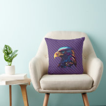 Aigle néon futuriste rayonnant Whimy