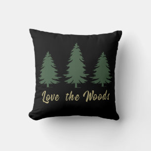 Coussin Aime les pins Forêt