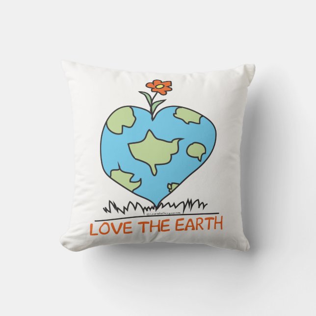 Coussin Aimer la Terre (Recto)