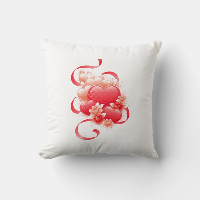 Coussin Aimer l'oreiller de lancement 16" x 16" (Recto)