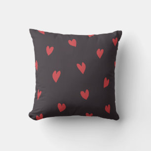 Coussin Aimer Touch rouge Lève Noire