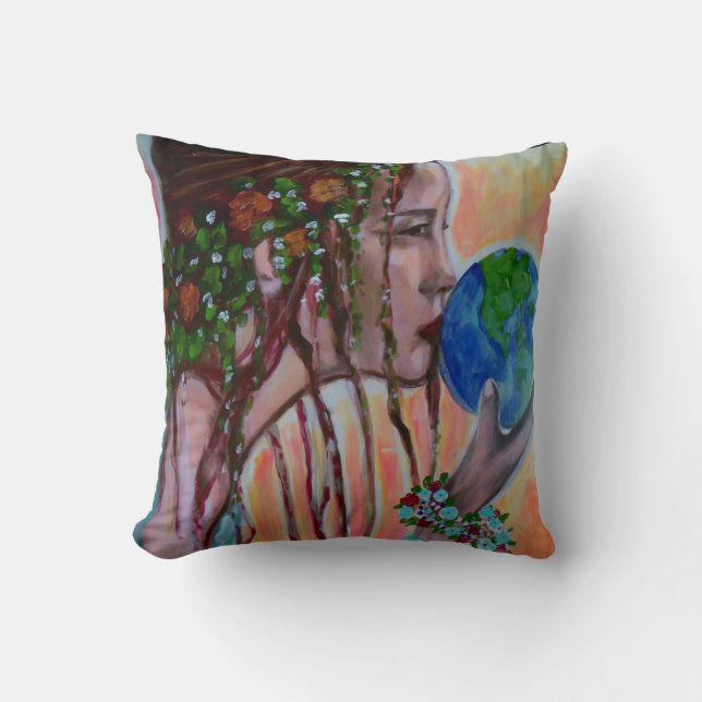 Coussin aimez la terre (Recto)