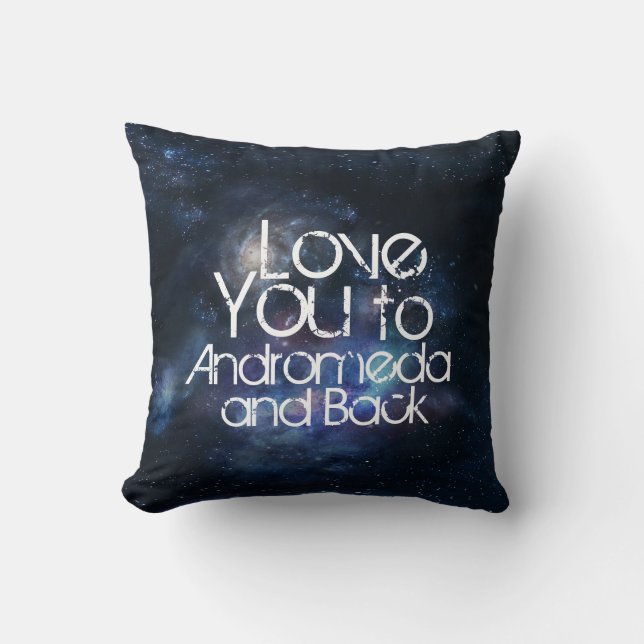 Coussin Aimez-vous à l'Andromeda et au dos (Recto)