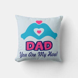 Coussin ↷ Aimez-vous papa, vous êtes mon héros Fabulous Th