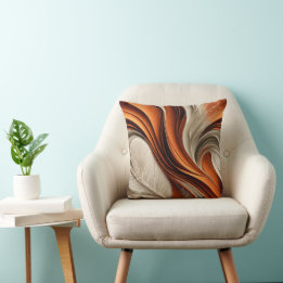 Coussin Air Doré – Abstrait en cuivre et bronze