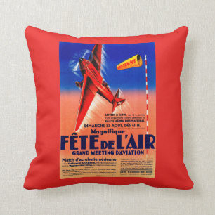 Coussin Airshow comportant le courrier promotionnel de
