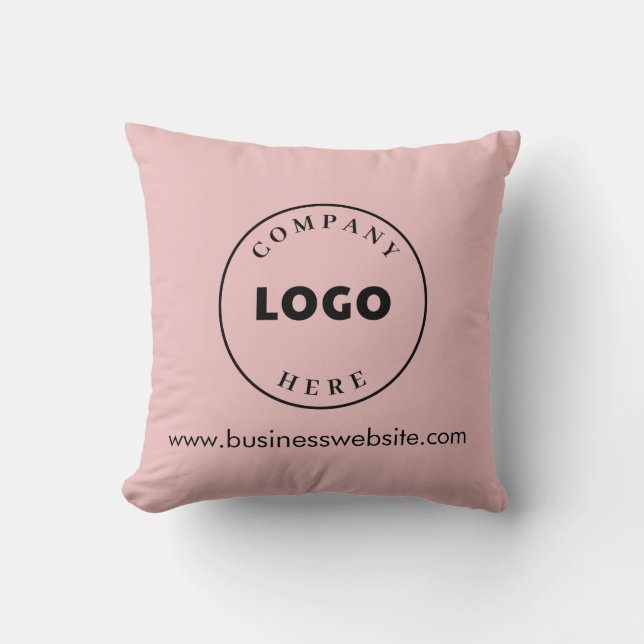 Coussin Ajouter Logo d'entreprise et site Web Décor modern (Recto)