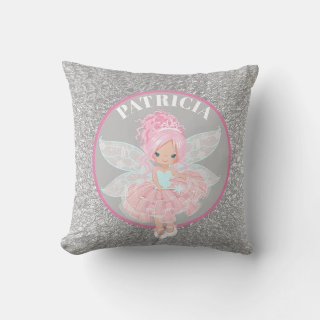 Coussin Ajouter migre nom filles fairie ajouter nom coussi (Recto)