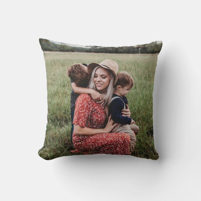 Coussin Ajouter votre photo unique double face (Recto)