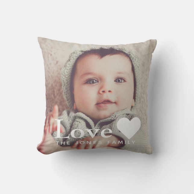 Coussin Ajouter votre propre Scatter d'amour photo (Recto)
