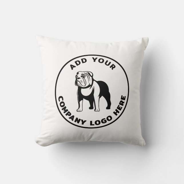 Coussin Ajoutez votre logo d'entreprise de marque (Recto)