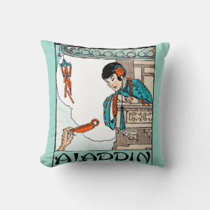 Coussin Aladdin Lanterne Magique Chinoise Vintage 